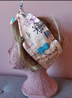 Dressmaker, wide headscarf $15