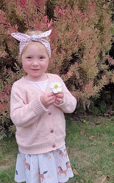 Toddler Rockabilly headscarf in little Flowers 🌹
