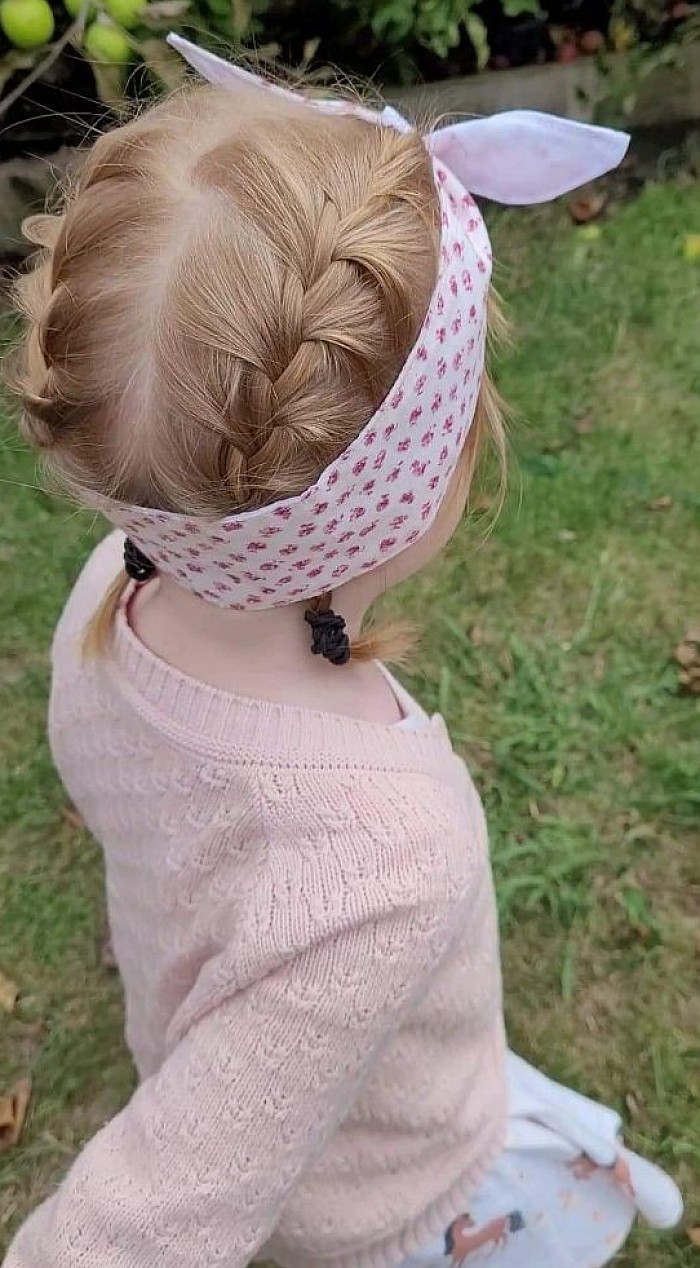 Toddler Rockabilly headscarf little Flowers 🌹