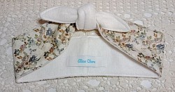 Toddler Rockabilly headscarf cotton sateen and cream fleece $10