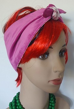 Velveteen Headscarf 1950's style extra wide $20